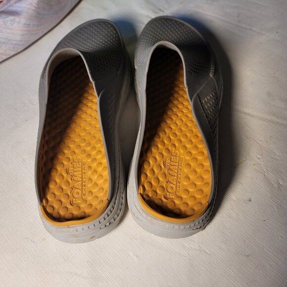 Skechers Foamies Mens US 12EUR 46 Creston Ultra Grey SlipOn Clogs - Picture 2 of 6